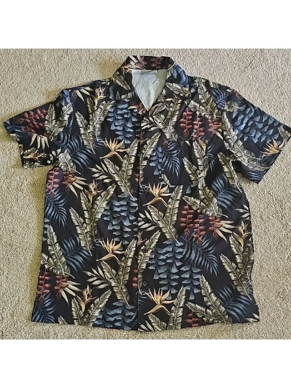 Entro Tropical Print Men's Swim Set - Black, Blue, Red